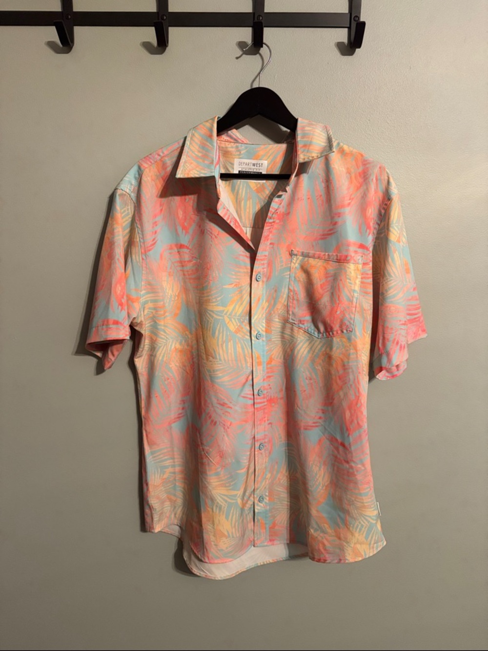 Tropical Print Short Sleeve Shirt - Buckle